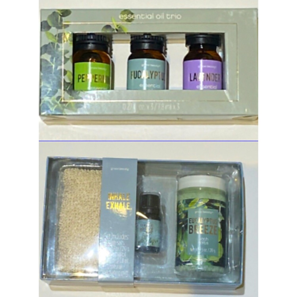 Groovi Beauty Bath Soak Salts Exfoliating Mitt Set
